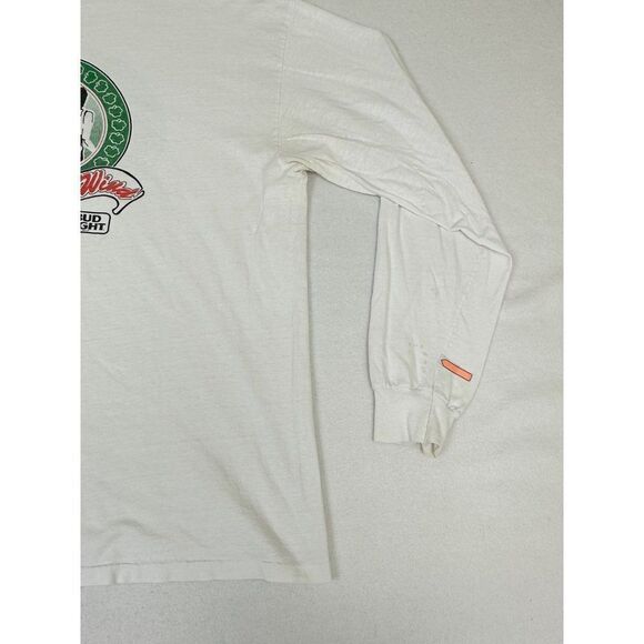 Vintage 1989 Charlie Mitchell Saint Patrick's 5K Run White Large - Picture 8 of 11